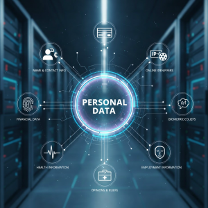 Detailed breakdown of personal data types involved in a Data Subject Access Request (DSAR).